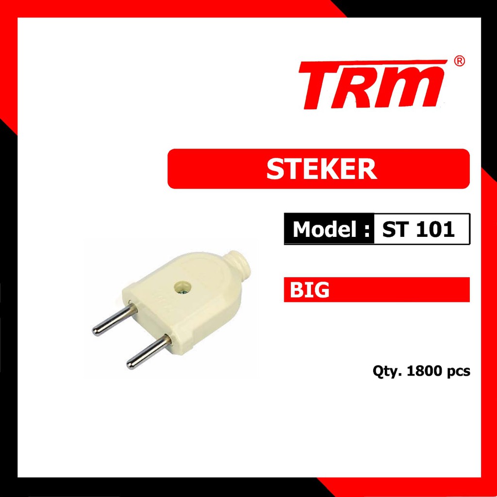 Trm ST-101 Steker Biasa Gepeng BIG / Colokan Listrik