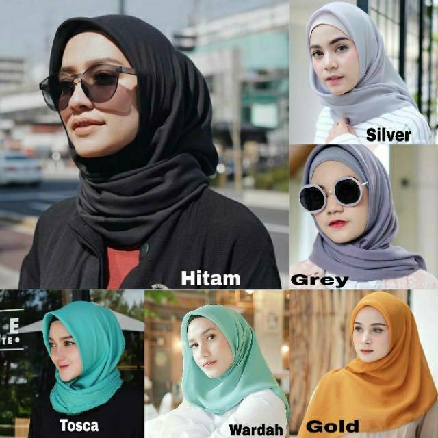 Bella square / segi empat bella / hijab bella / pollycotton