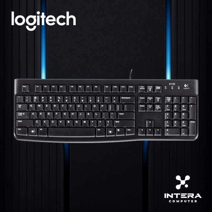 Keyboard Logitech K120 USB - Keyboard USB Kabel Logitech Original