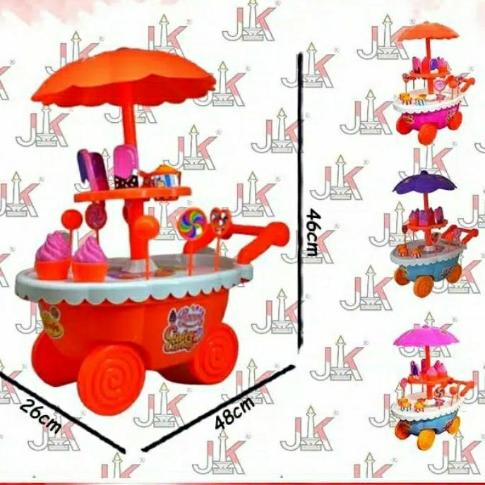 mainan gerobak dorong es krim dan permen ice cream mainan gerobak dorong es krim dan permen ice cream