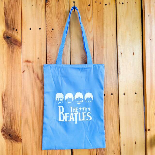 TOTE BAG the BEATLES ORANG bahan drill [ada resleting]