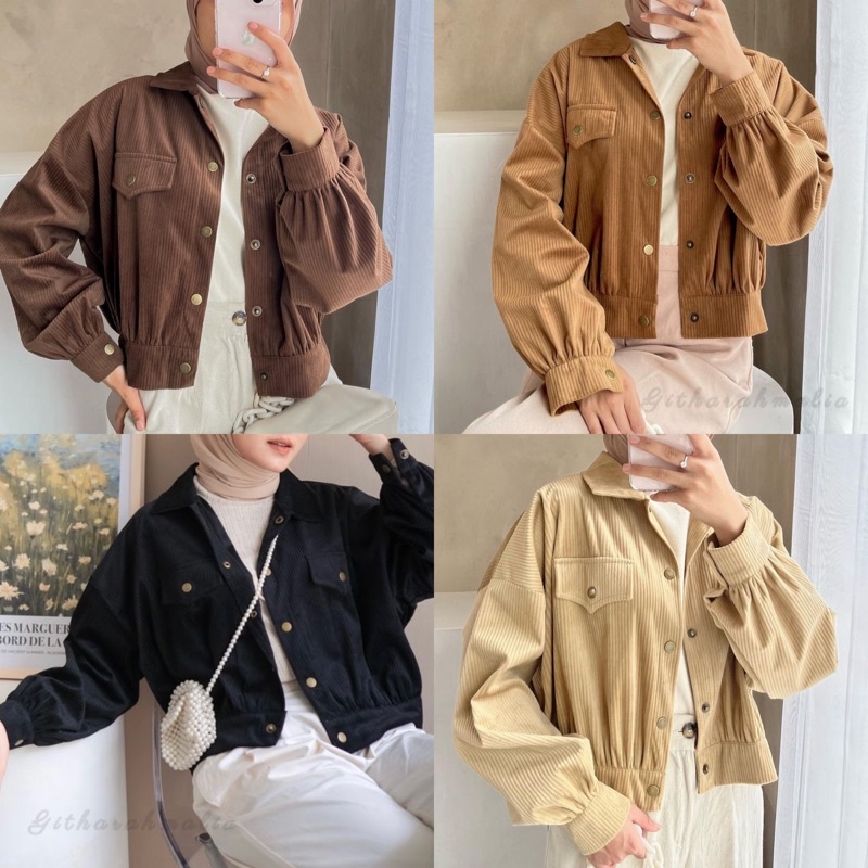 (𝗦𝗜𝗔𝗣 𝗞𝗜𝗥𝗜𝗠) CORDUROY JACKET EDMEE