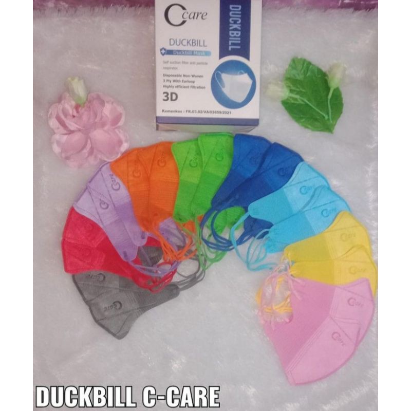 MASKER DUCKBILL C CARE RAINBOW EMBOS
