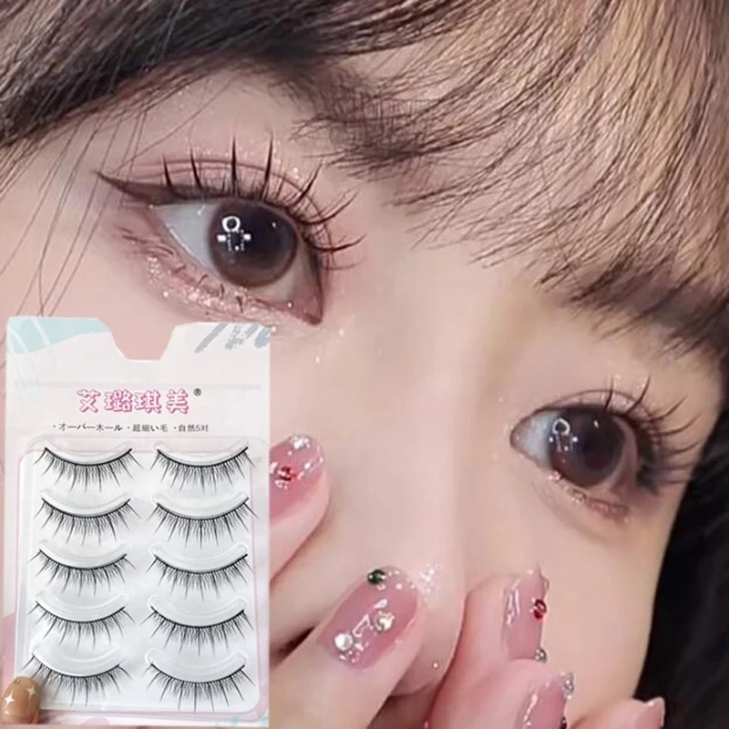 F11 - FAIRY LASHES 5 Pairs Japanese Supernatural False Eyelashes Little Devil Cosplay Natural Fairy Lash Extension False Eyelashes Big Eyes Makeup