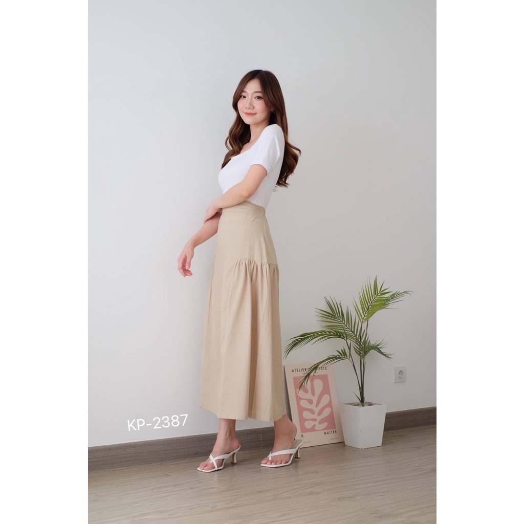 FWR - ELEANOR LINEN STRDI SKIRT