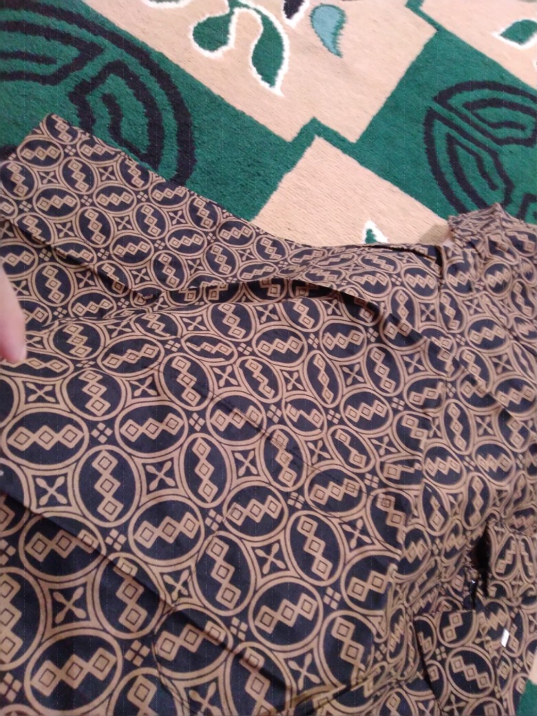 Bswart Batik Hrb026 Kenongo Hem Pendek Padi Pekalongan M L Xl Batik Pria Murah Modern Grosir