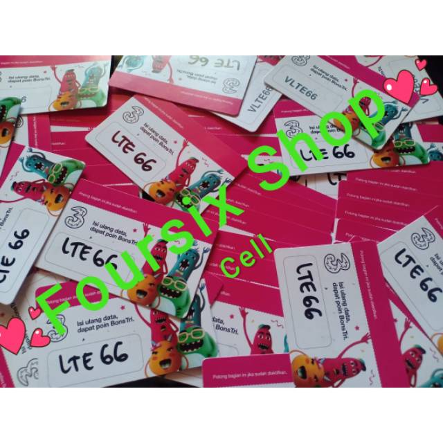 Paket Isi Ulang Kuota Tri 66GB Unlimited 6GB 10GB LTE6GB Home 117GB 150GB Three Tree 3