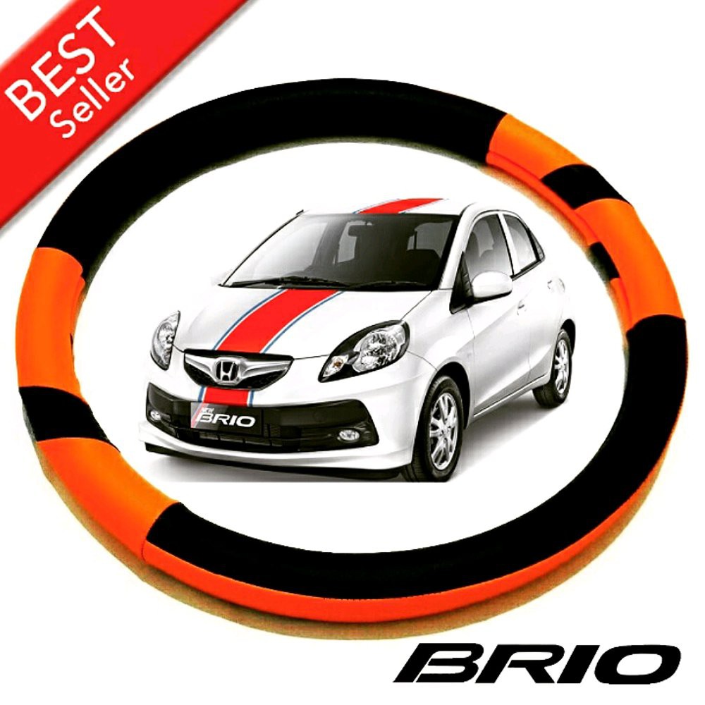 Aksesoris Sarung Stir Mobil Honda SH F-17 Brio Satya putihh