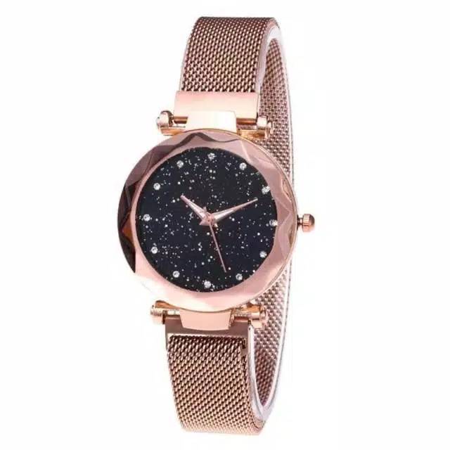 Best Seller Jam Tangan Wanita Magnet Permata D727