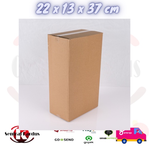 

(10pcs) Kardus Box Polos 22x13x37cm Baru Dus Coklat Packing Polos Tinggi