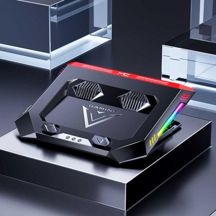 Cooling Pad |Cooler Laptop Gaming Turbocharged Radiator Led 2 Fan