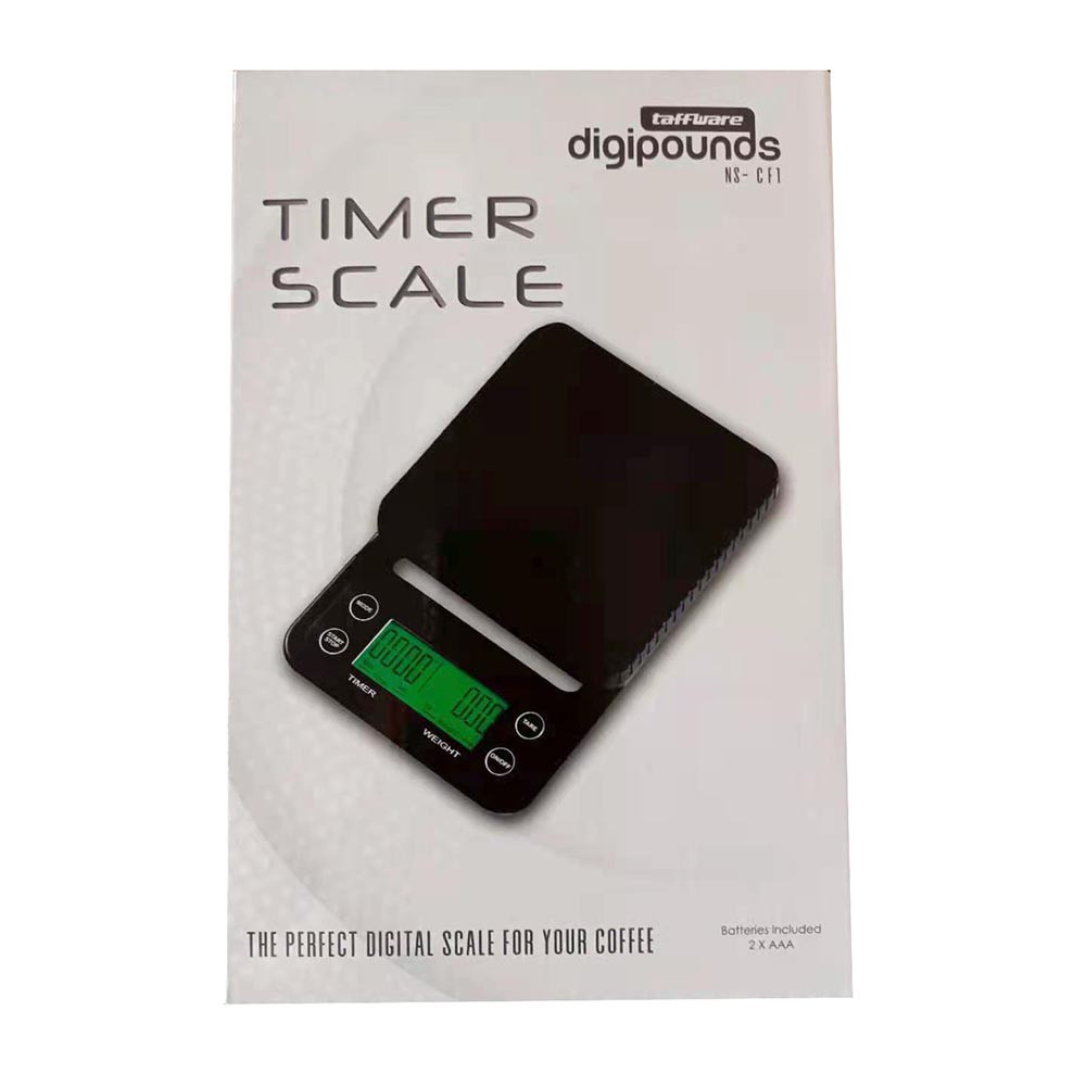 Timbangan Dapur 3kg 0.1g dengan Timer - NS-CF1 - OMHAZXBK Black