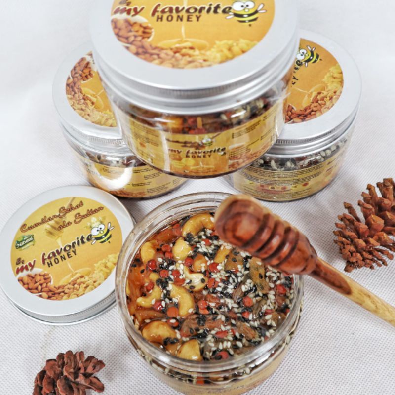 

camilan sehat madu almond