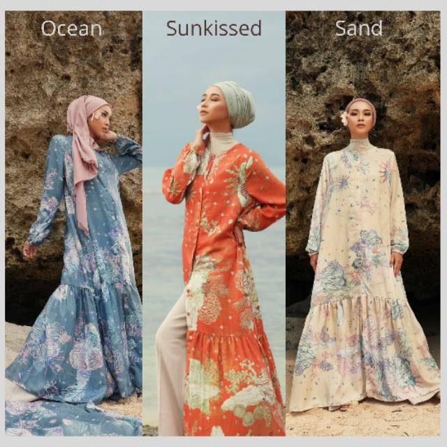 Dress Under The Sea Original Radwah Dress Printing Radwah Dress Premium