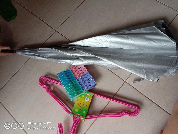 Payung Golf Pelangi/silver