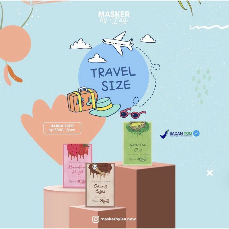 TRAVEL SIZE masker wajah 10 gr by Lea