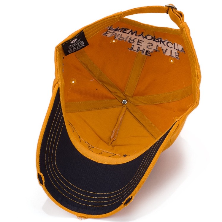 Topi Baseball Adjustable Motif Bordir Tulisan Gaya Kasual Untuk Pria Dan Wanita