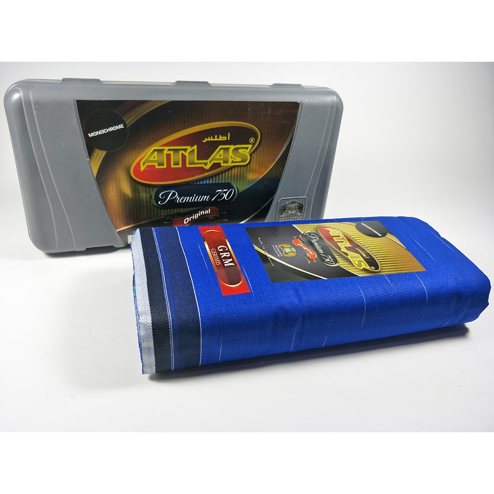 Sarung Atlas Premium 750 Biru Hujan Gerimis