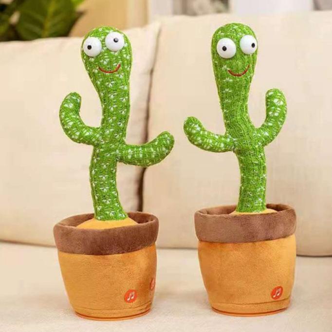 Boneka Kaktus Goyang dan Bicara Dancing Cactus Dancing Kaktus Bicara