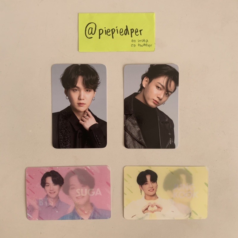 [BOOKED] bts dicon magazine cilsung suga yoongi jungkook jk photocard pcbenefit ktown ktown4u