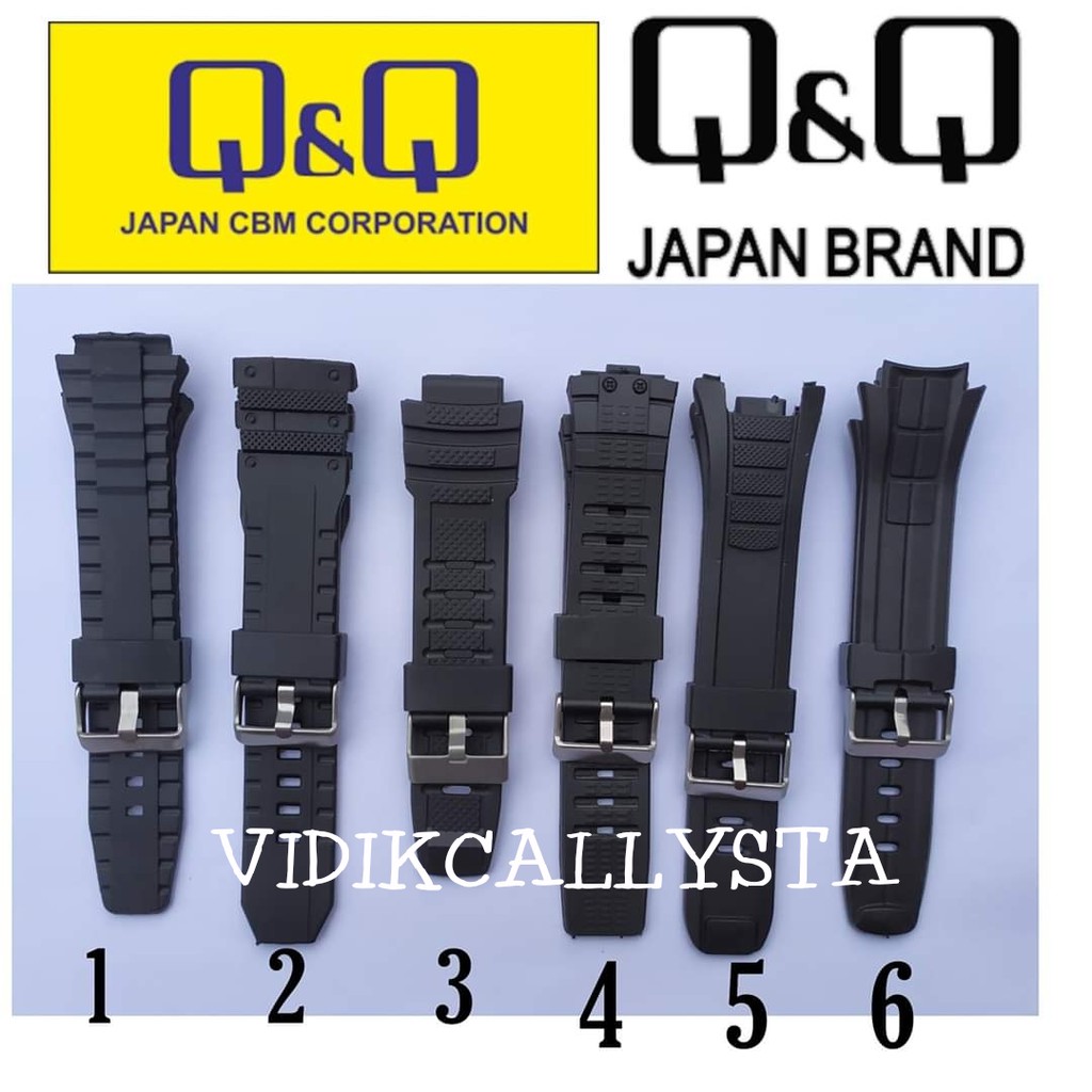 BEST SELLER MURAH  Tali / Strap Rubber / Karet jam Tangan Qnq Q&amp;q qq