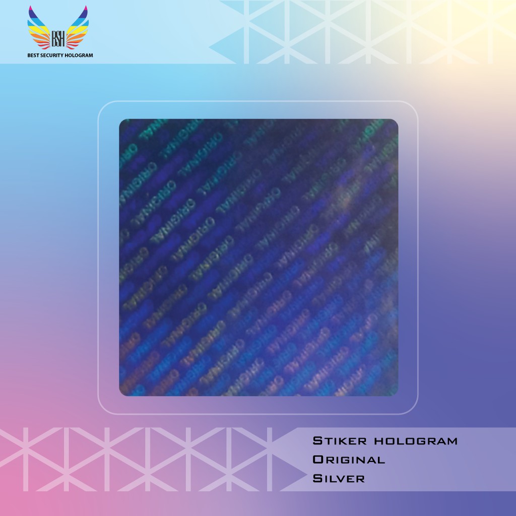 

Stiker Hologram Original Ukuran 2x2 cm