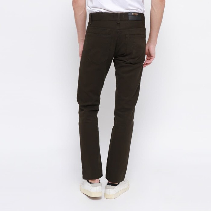 Edwin Celana Jeans Milan-018 Regular Fit Pria Panjang Army Green - Hijau Tua, 29 I7 Cuci gudang