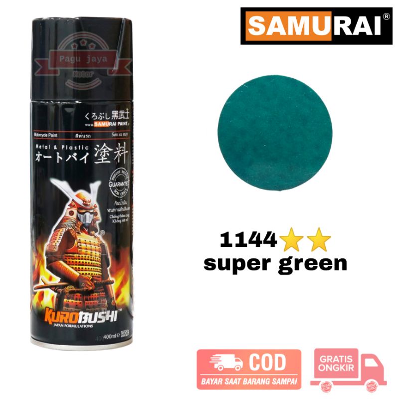 samurai paint 1144** super green cat semprot spray pilok pilox pylox