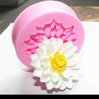 Cetakan Silikon Puding Coklat Bunga teratai