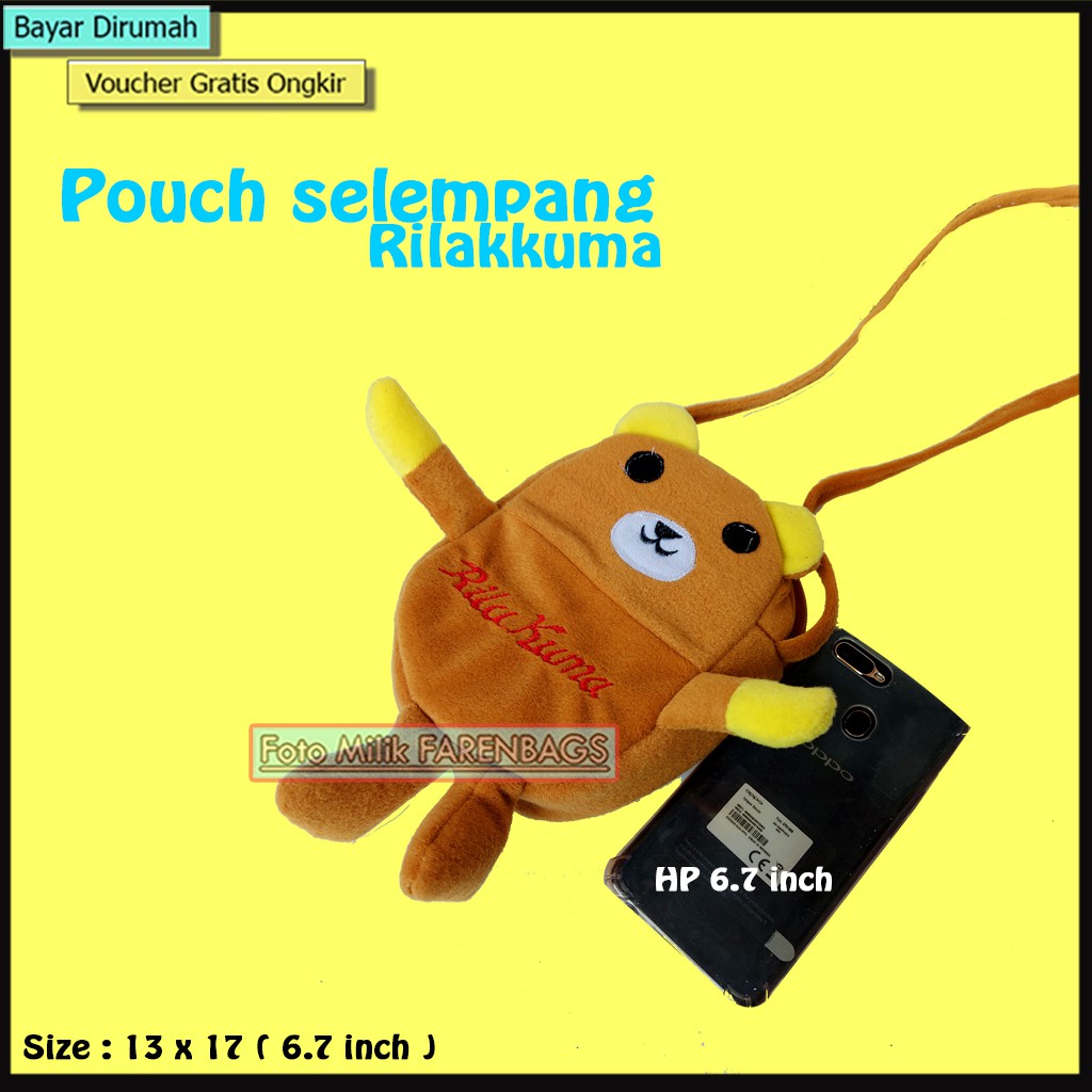 Pouch Selempang Model Boneka Karakter Tas Handpohone Selempang tas Hp