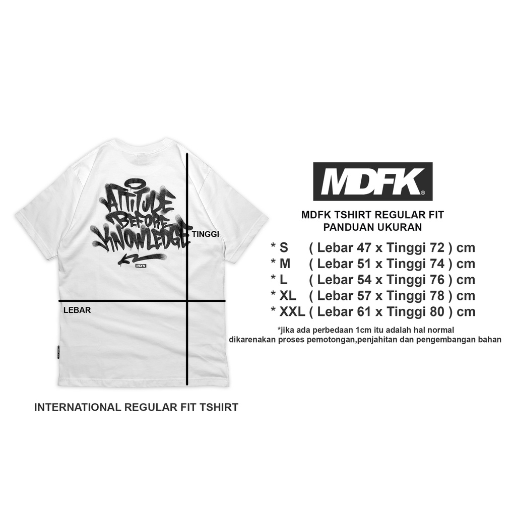 MDFK Attitude Graffiti Tshirt (White)