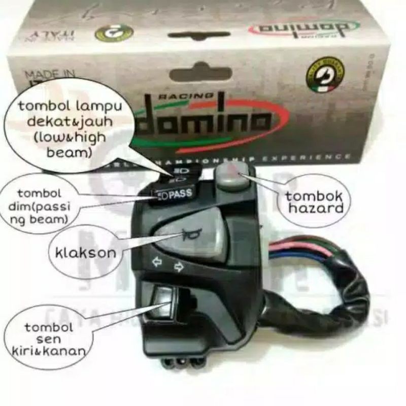 SAKLAR SAKRAL KIRI DOMINO UNIVERSAL NMAX, VIXION, RXKING, CRF, KLX, XABRE, MEGAPRO, TIGER, SATRIA FU