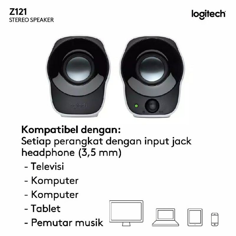 Speaker Portable LOGITECH Z121 z120 For Laptop Notebook Netbook PC Komputer