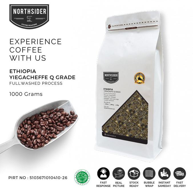 

[COD] BIJI KOPI ARABIKA ETHIOPIA YIRGACHEFFE Q GRADE WASHED - 1KG NORTHSIDER [COD]