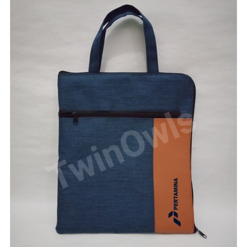 

tas dokumen / map dokumen laptop custom logo seminar Diklat pelatihan dilapisi busa tebal