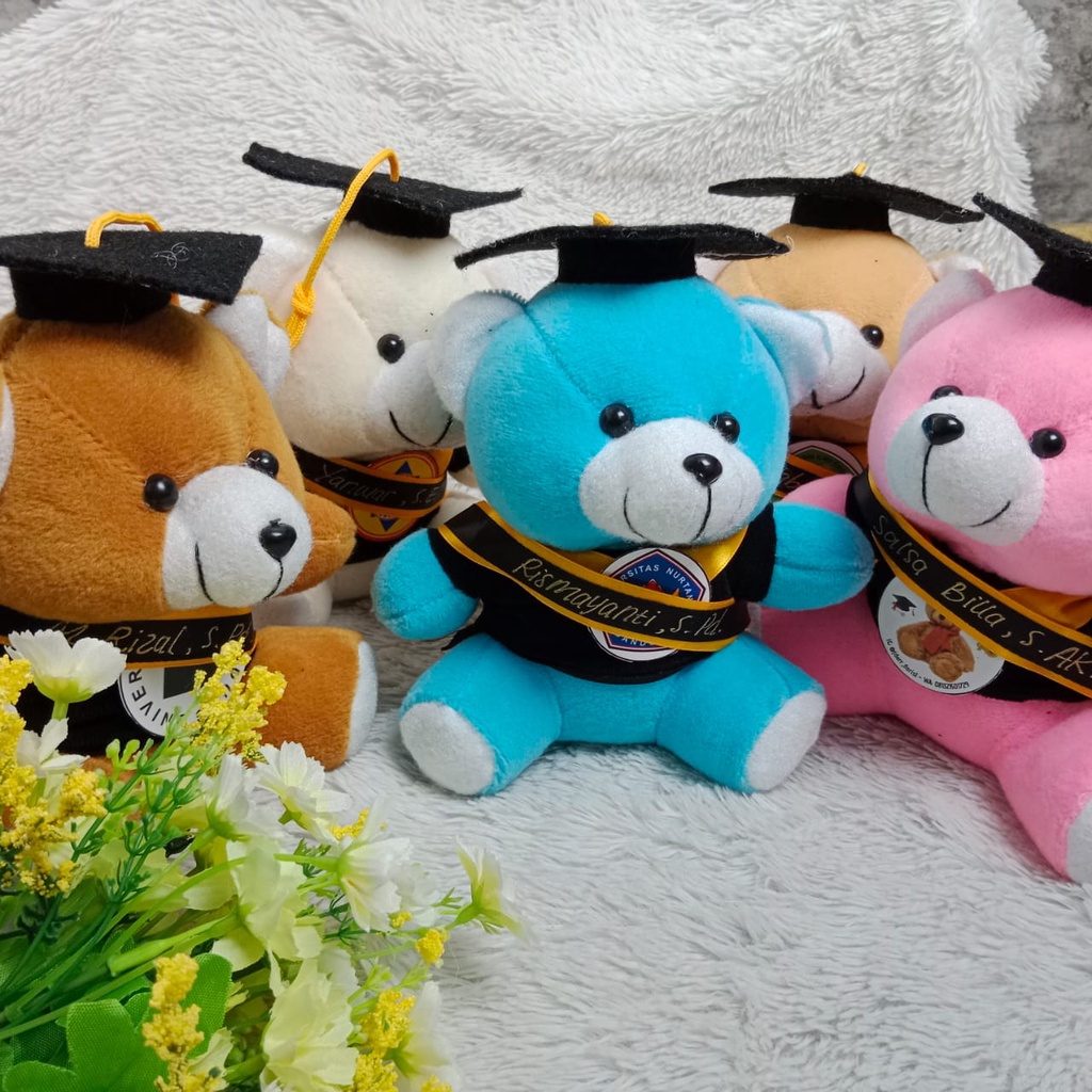 BONEKA WISUDA GEMOY | HADIAH WISUDA | BONEKA POLOSAN | TEDDY BEAR GEMOY | BONEKA GEMOY TOGA