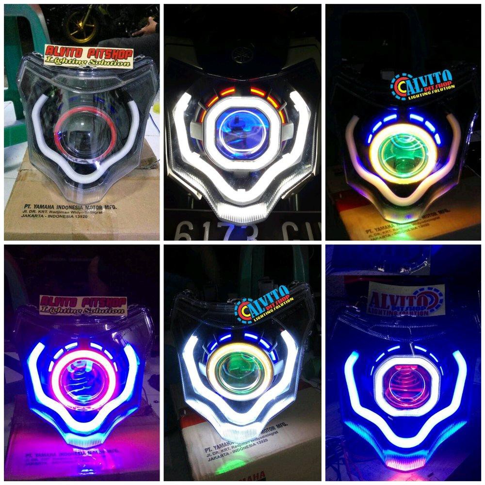 Projector Hid Nva Projie New Vixion Advance Dengan Drl Fleksibel