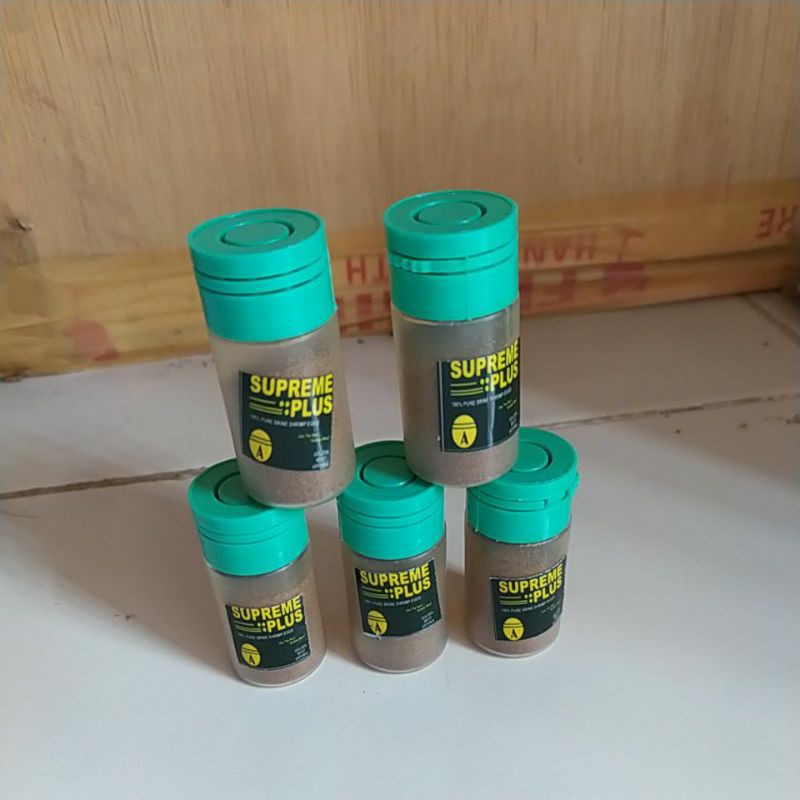 Artemia supreme plus pakan alami burayak cupang, guppy, molly 4-14 hari repack 10 gr