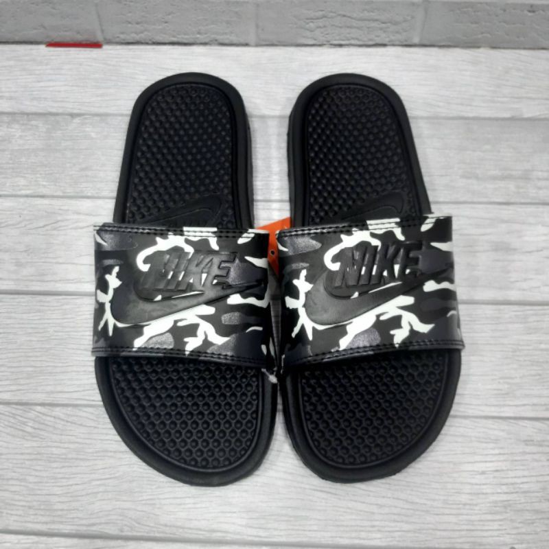 NEW ARRIVAL SENDAL NIKE BENASSI ARMY BLACK