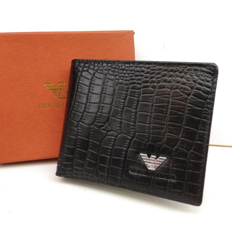 Dompet Pria Aigner Kulit ASLI motif croco