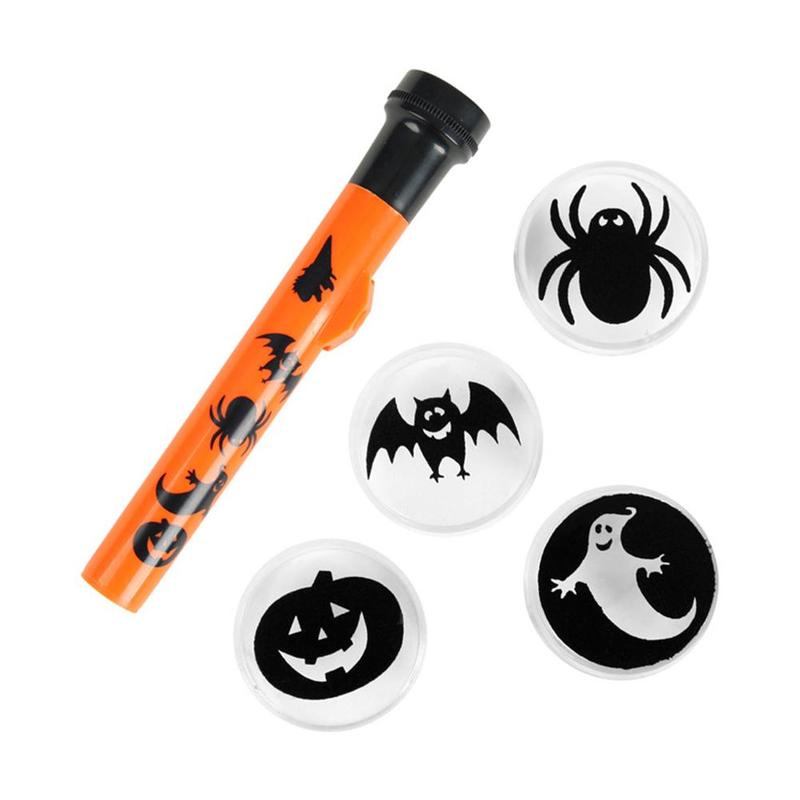 [ DIY Halloween small projection lamp flashlight toy for Kid Halloween festival Gift ]