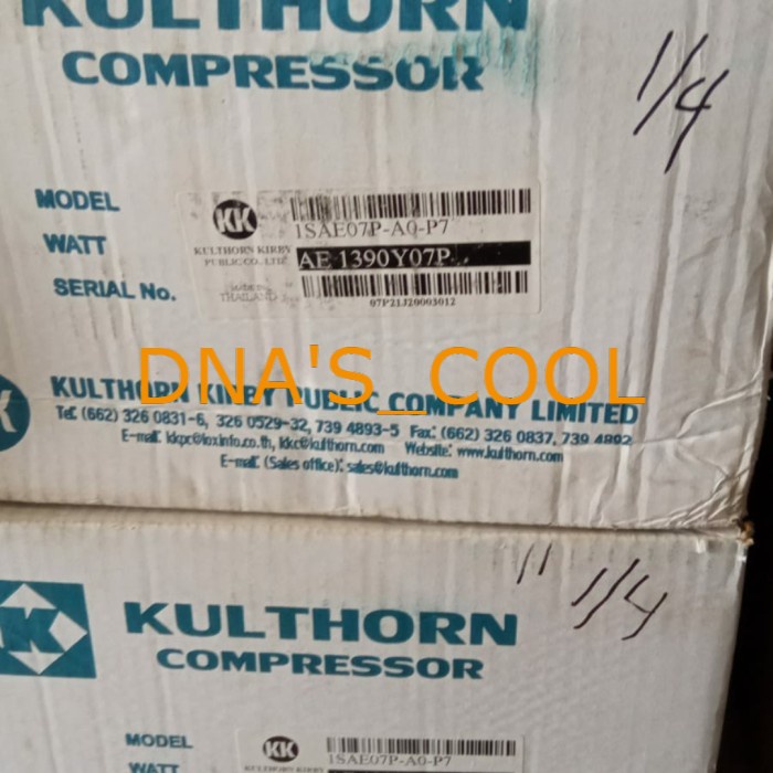 Kompresor Kulkas 2 Pintu 1/4 Kompresor Freezer 1/4 PK KULTHORN