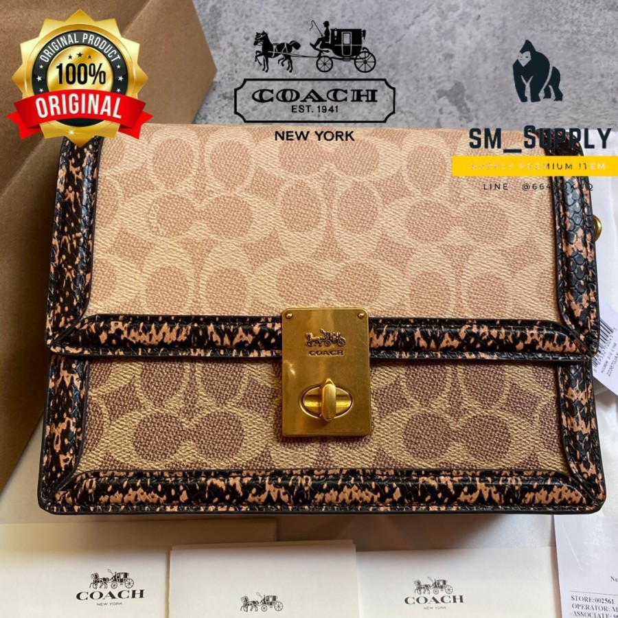 COACH SHOULDER BAG HUTTON CLASSIC SERIES - ORIGINAL 100% - SIGNATURE