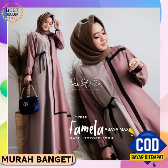 Gsmis Kekinian Terbatu Games Premium Import Elegan Gamis Syar'I Baju Lebaran Wanita Terbaru2022 Fash
