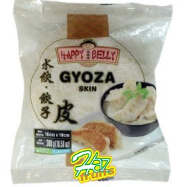 

Happy Belly Frozen Gyoza Skin / Kulit Pangsit / Kulit Dumpling 300grm
