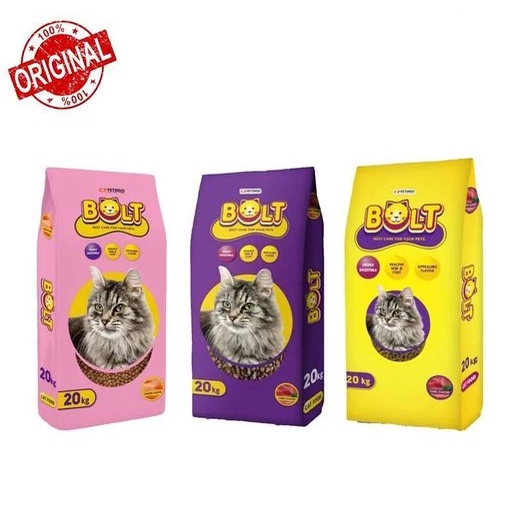 BOLT CAT FOOD  makanan kucing bolt repack 1 kg / Bolt Cat Food Tuna / Bolt Cat Food Salmon