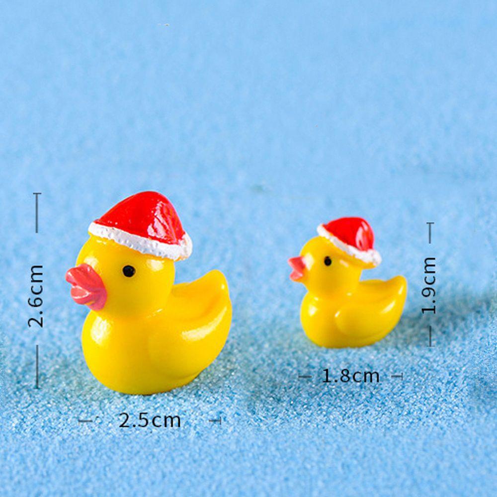 Agustina Christmas Bebek Kuning Kecil Lucu Awet Ornamen Dekorasi Pot Tanaman Christmas Decor Miniatur