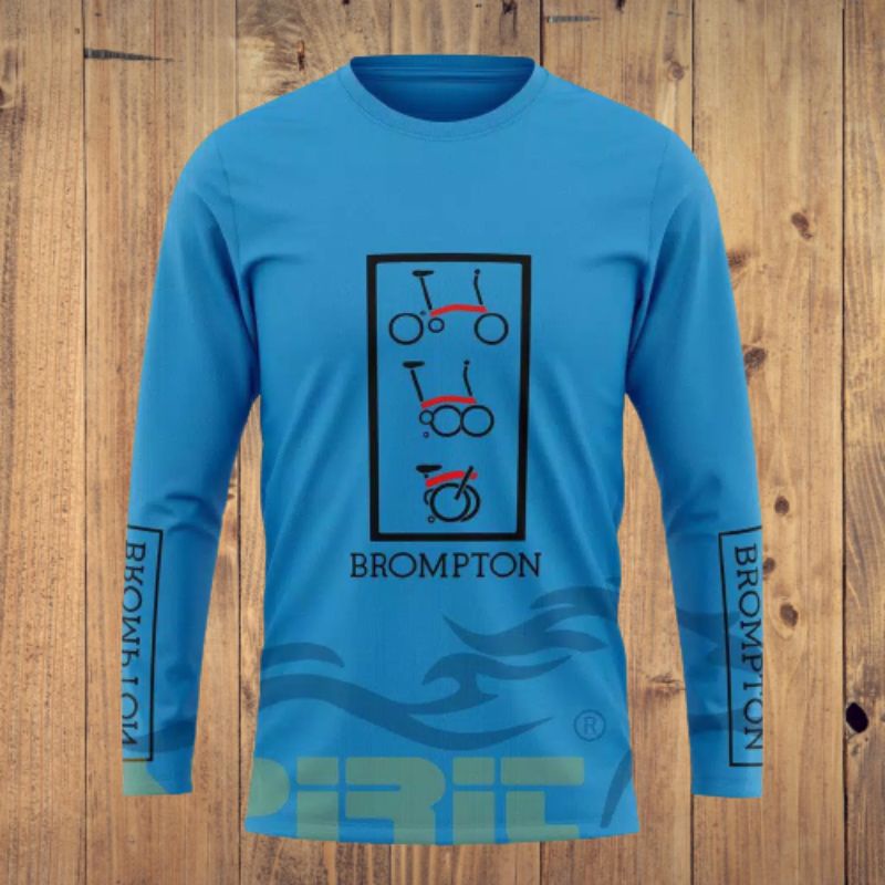 KAOS SEPEDA BROMPTON LENGAN PANJANG PRIA/WANITA