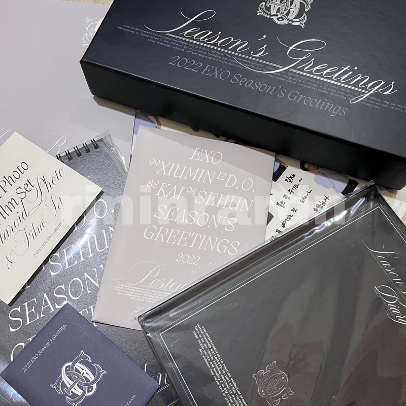 [READY STOCK] Sharing Official EXO Season’s Greetings 2022 (Sehun, Kai, D.O., Xiumin, dll) BACA DESK