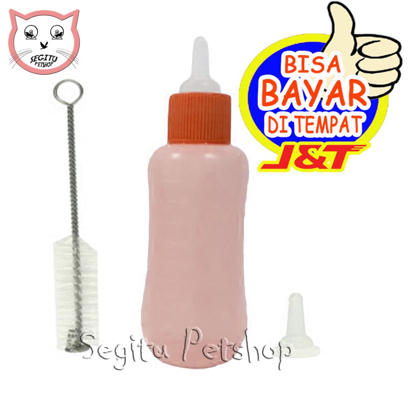 Dot Susu Anak Kucing Anjing Kelinci Hewan Botol + Sikat + Refil